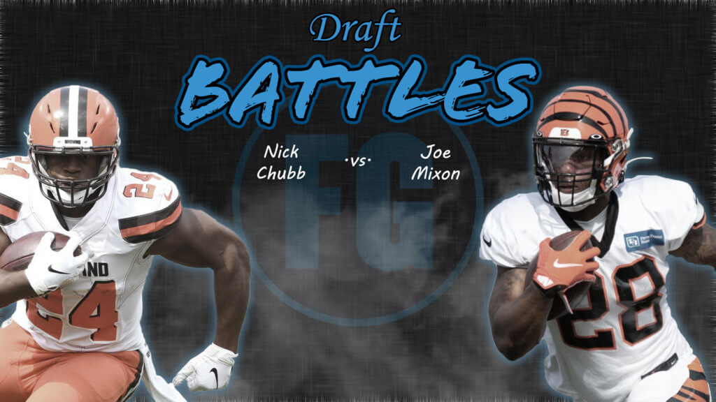 NFL Draft Battles Chubb vs Mixon
