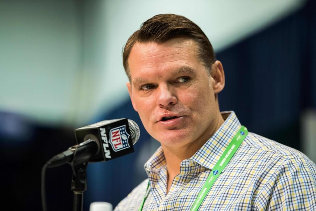 Chris Ballard speaks to the media at the 2020 NFL Combine.