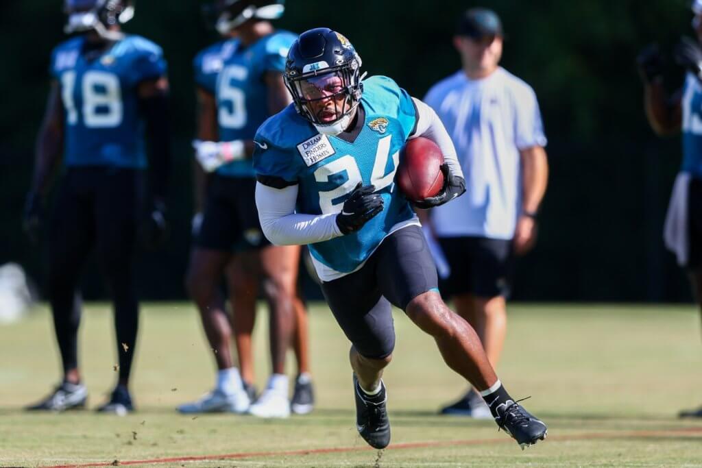 Snoop Conner participates in training camp with the Jacksonville Jaguars.