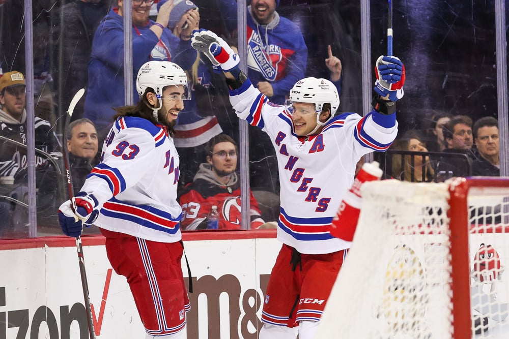 Mika Zibanejad and Artemi Panarin